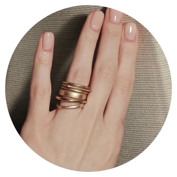 💫 Stunning Gold Stacker Ring Set 💫 - Picture 4 of 4